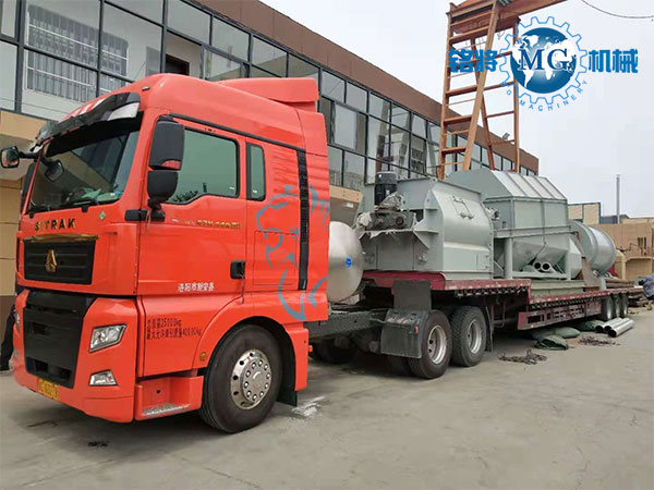 云南西雙版納干粉砂漿設備發(fā)貨，請注意簽收