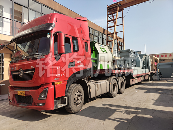 四立方主機，時產(chǎn)15噸生產(chǎn)線，發(fā)往江蘇連云港