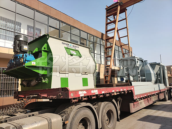 四立方主機，時產(chǎn)15噸生產(chǎn)線，發(fā)往江蘇連云港