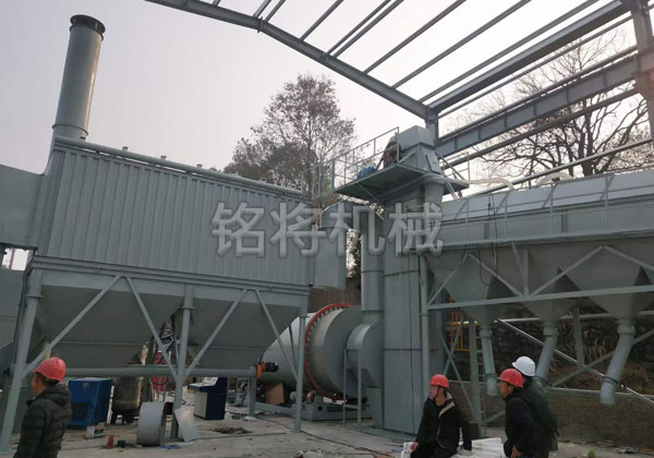 湖北沙子烘干設(shè)備安裝現(xiàn)場！